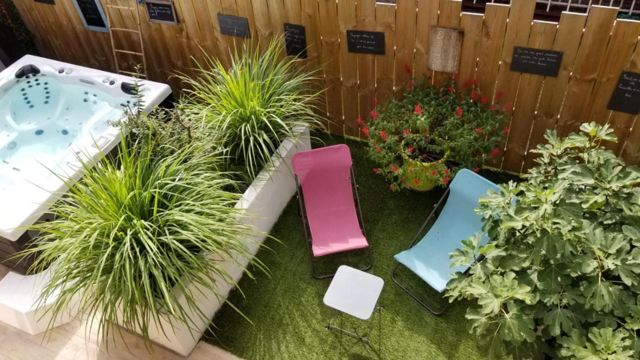 chambre d'hôtes RDC spa et petit-déjeuner en lisière de forêt Le Teich Exterior foto